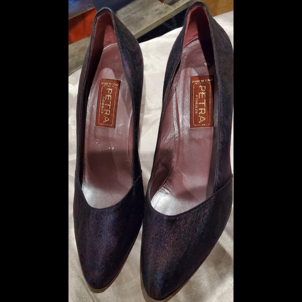 PETRA Firenze JACQUARD PAISLEY  OF ITALY HEELS 7.5 M